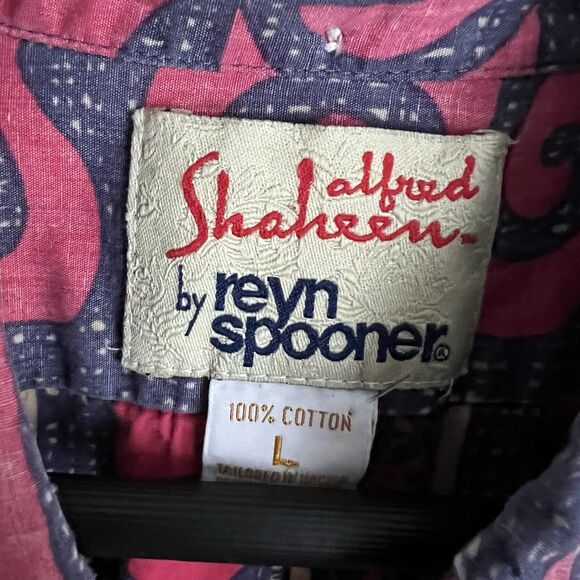 Alfred Shaheen by Reyn Spooner Hawaiian Shirt Size L Poipu Bay Golf - Picture 3 of 6